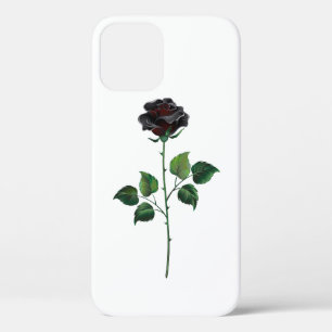 Funda Para iPhone 12 Pro Flor de rosa negra