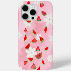 Funda Para iPhone 15 Pro Max Flor de sandía - Patrón floral de verano divertido