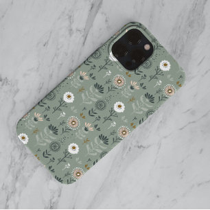 Funda Para iPhone 14 De Case-Mate Flor de Selva Verde Sage