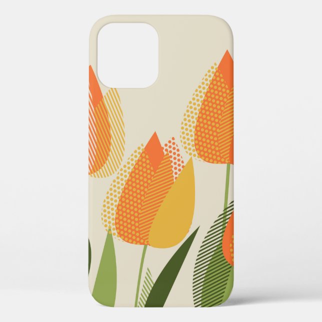 Funda De Case-Mate Para iPhone Flor de tulipán amarillo (Reverso )