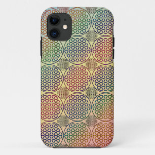 Funda Para iPhone 11 Flor de vida - estampado de grunge de sello 1