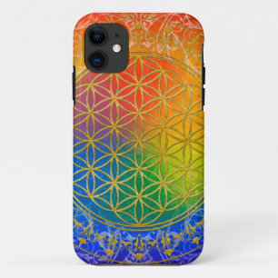 title_seo2 Flor de vida - Oro ornamento arcoiris