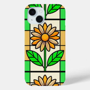 Funda Para iPhone 15 Flor de vidrio manchado