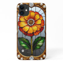 Flor de vidrio manchado colorida