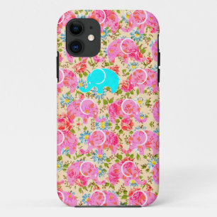 title_seo2 flor del elefante del caso del iPhone 6 floral
