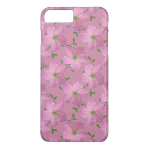 Funda Para iPhone 8 Plus/7 Plus Flor del geranio del rosa de jardín en cualquier