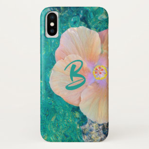 Funda Para iPhone X Flor del hibisco en el iphone x del agua de la