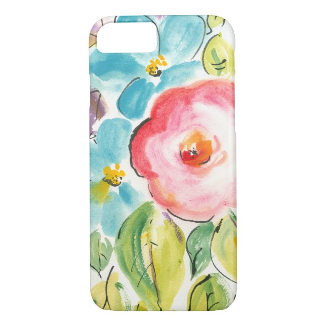 Funda De Case-Mate Para iPhone Flor deslumbrante II (Reverso)