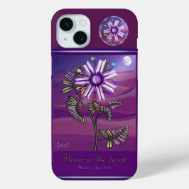 Funda Para iPhone 15 Mini Flor en el desierto