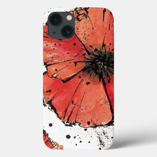 Funda De Case-Mate Para iPhone Flor en un fondo blanco (Reverso)