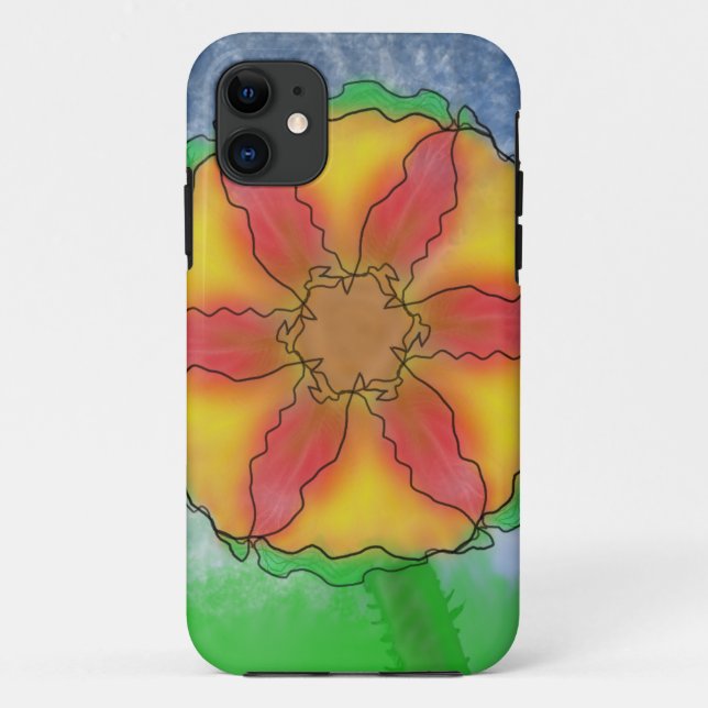 Funda De Case-Mate Para iPhone Flor extraña (Reverso)