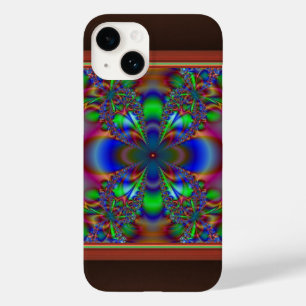 Funda Para iPhone 14 De Case-Mate Flor Fractal en Múltiples Colores