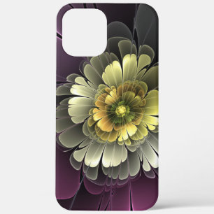 title_seo2 Flor Fractal Gris Purpura Moderna Abstracta