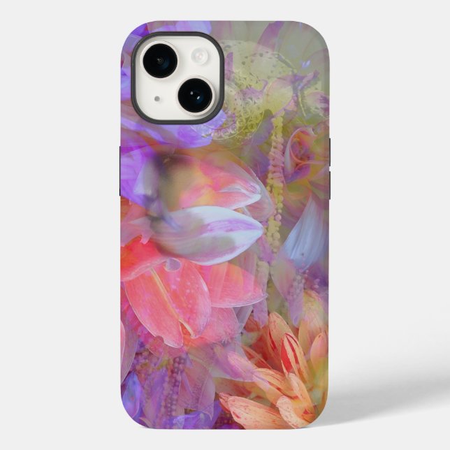 Funda De Case-Mate Para iPhone Flor Hada Doble Exposición Fantasía Arte (Reverso )