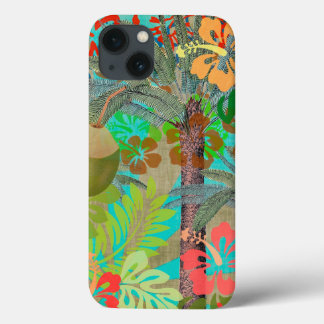 Funda Para iPhone 13 Flor Hawai Hula Vintage Floral Gráfico
