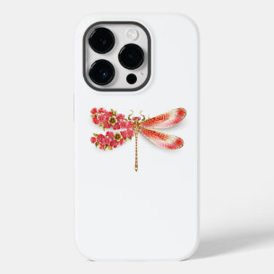 Funda Para iPhone 14 Pro De Case-Mate Flor libélula con sakura de joyas