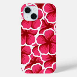 Funda Para iPhone 15 Flor linda de color rosa 