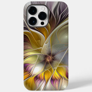 Funda Para iPhone 14 Pro Max De Case-Mate Flor moderna fractal abstracta y colorida