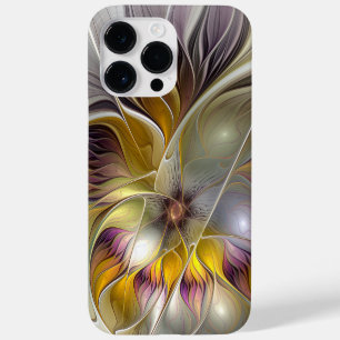 Funda Para iPhone 14 Pro Max De Case-Mate Flor moderna fractal abstracta y colorida