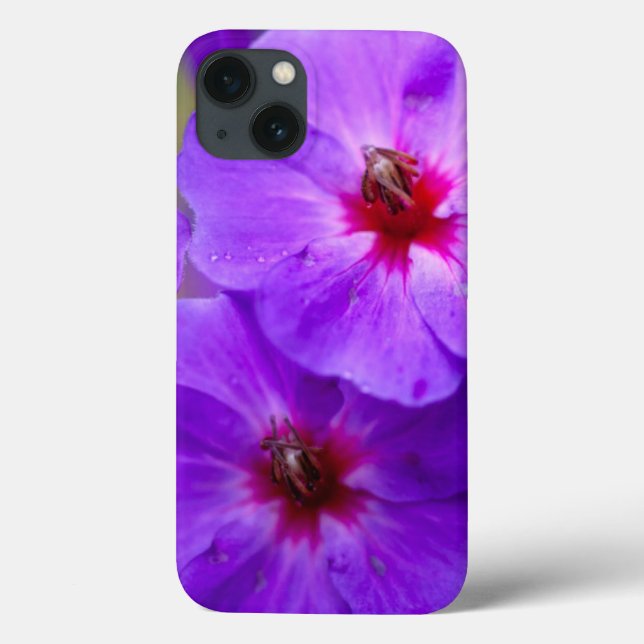 Funda De Case-Mate Para iPhone Flor morada (Reverso)
