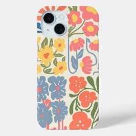 Funda Para iPhone 15 Flor múltiple - Estuche Boho Phone