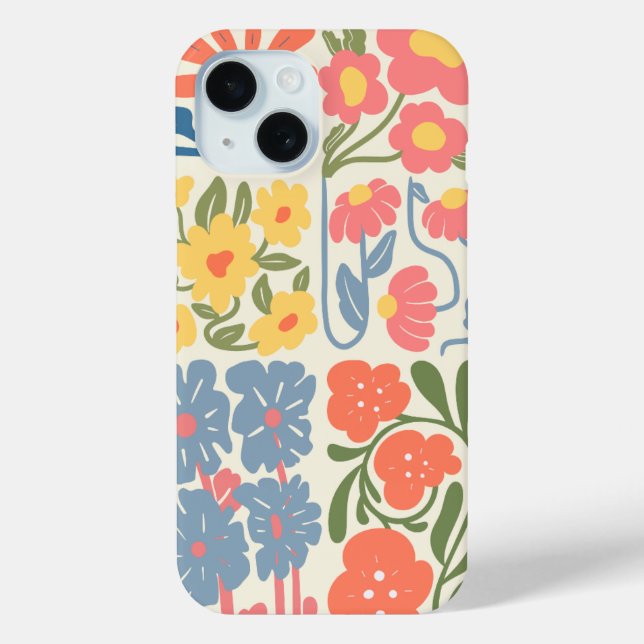 Funda De Case-Mate Para iPhone Flor múltiple - Estuche Boho Phone (Reverso )
