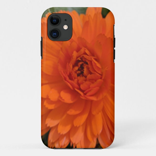 Funda De Case-Mate Para iPhone Flor naranja (Reverso)