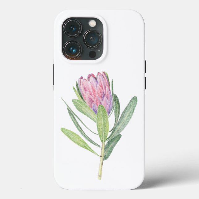Funda De Case-Mate Para iPhone Flor Protea (Reverso )