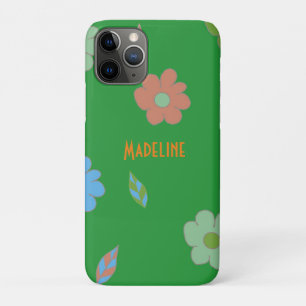 Funda Para iPhone 11 Pro Flor retro suave