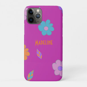 Funda Para iPhone 11 Pro Flor retro suave