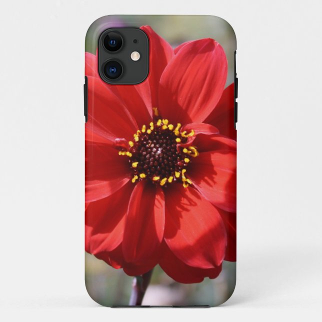 Funda De Case-Mate Para iPhone Flor roja (Reverso)