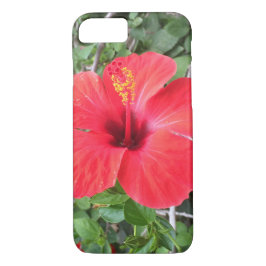 Funda Para iPhone 8/7 Flor roja hibiscus