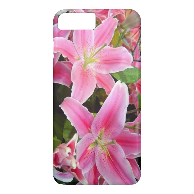 Funda De Case-Mate Para iPhone Flor rosa (Reverso)