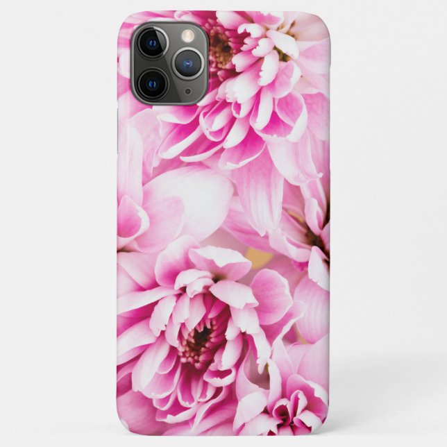 Funda De Case-Mate Para iPhone Flor rosa de crisantemo (Reverso)