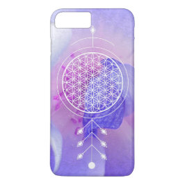 Funda Para iPhone 8 Plus/7 Plus *~* Flor Rosa de masaje de yoga de Reiki