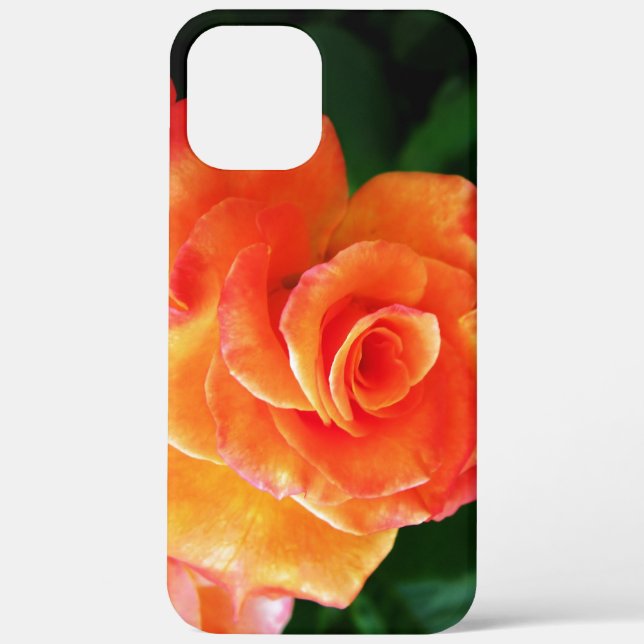 Funda De Case-Mate Para iPhone flor rosa naranja (Reverso )
