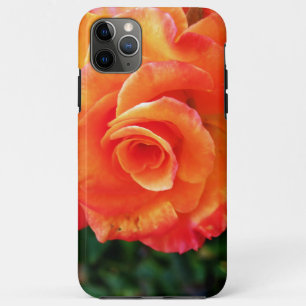 Funda Para iPhone 11 Pro Max flor rosa naranja