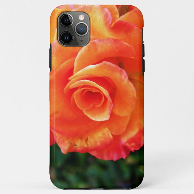 Funda De Case-Mate Para iPhone flor rosa naranja (Reverso)