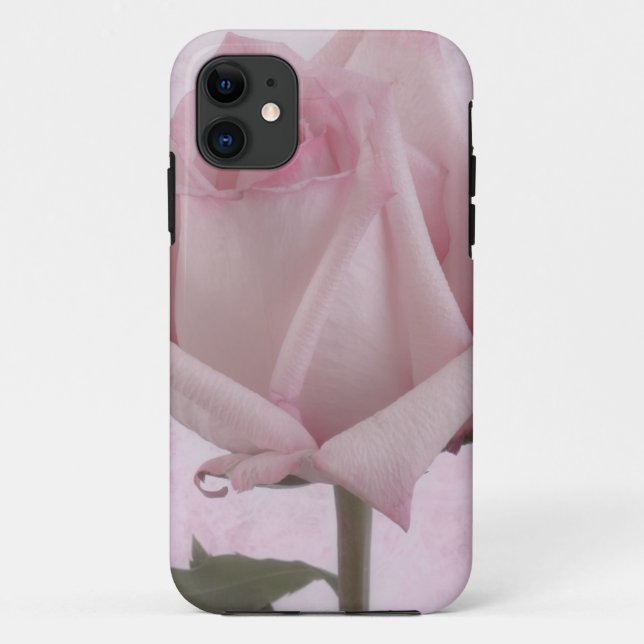 Funda De Case-Mate Para iPhone Flor rosa suave (Reverso)