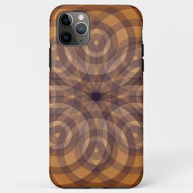Funda De Case-Mate Para iPhone Flor sagrada de la geometría (Reverso)
