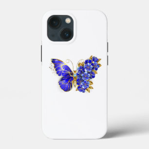 Funda Para iPhone 13 Mini Flor Sapphire Mariposa