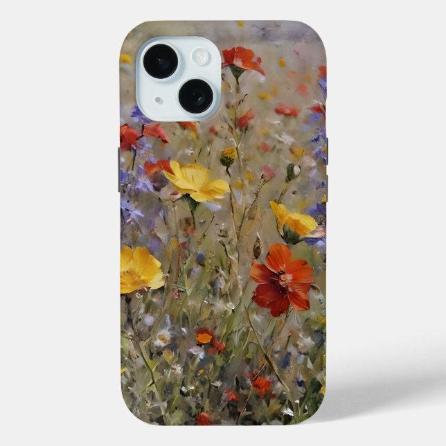Funda De Case-Mate Para iPhone Flor silvestre (Reverso )