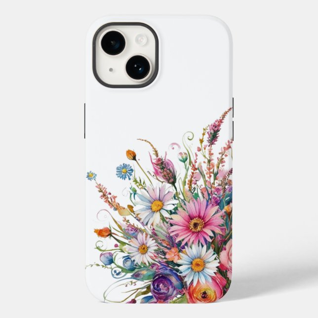 Funda De Case-Mate Para iPhone Flor silvestre (Reverso )
