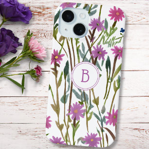 Funda Para iPhone 15 Flor silvestre acuática moderna