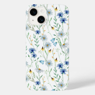 Funda Para iPhone 14 De Case-Mate Flor silvestre azul morada