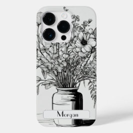 Funda Para iPhone 14 Pro De Case-Mate Flor silvestre Botánica personalizada