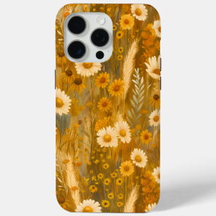 Funda Para iPhone 15 Pro Max Flor silvestre de otoño dorada - Caída rusa