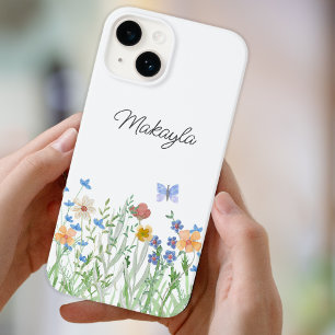 Funda Para iPhone 14 De Case-Mate Flor silvestre floral personalizada