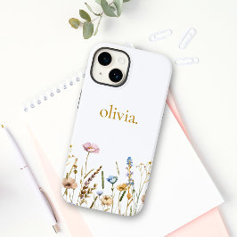 Funda Para iPhone 14 De Case-Mate Flor silvestre floral personalizada