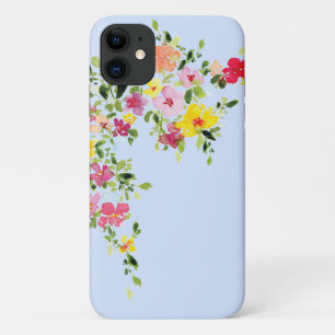 Funda Para iPhone 11 Flor silvestre florida acuarela
